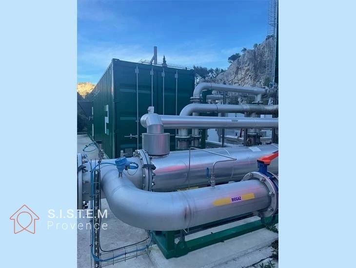 Visite d'une installation réseau de chaleur Biométhane pour alimenter un réseau gaz de ville