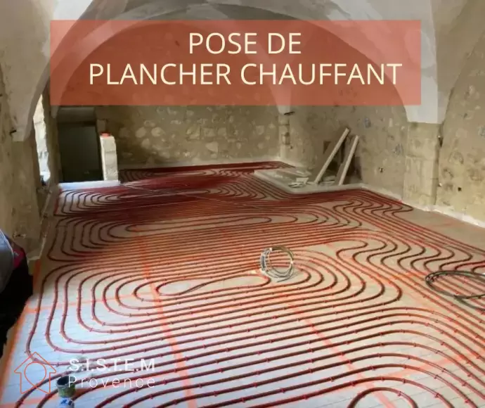 Installation de plancher chauffant Provence 13
