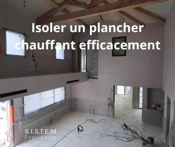 Isolation du sol avec mousse polyuréthane projetée