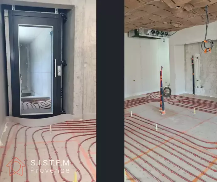 Installation plancher chauffant maison neuve bouches du rhône