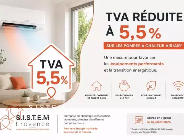 TVA à 5,5 % sur les pompes à chaleur air/air :  une bonne nouvelle pour vos projets de rénovation énergétique