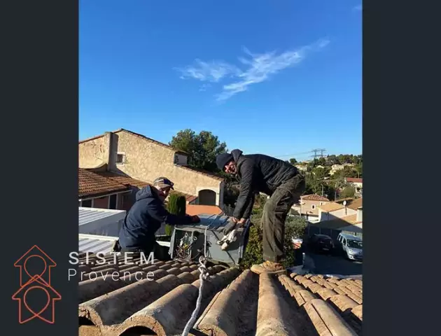 Remplacement d'un système de chauffage par pompe à chaleur gainable à Martigues