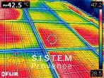 réalisation thermographie avant après nettoyage des panneaux solaire ancienne génération en revente totale