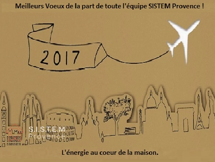 Toute l'équipe SISTEM Provence vous adresse ses meilleurs voeux pour 2017