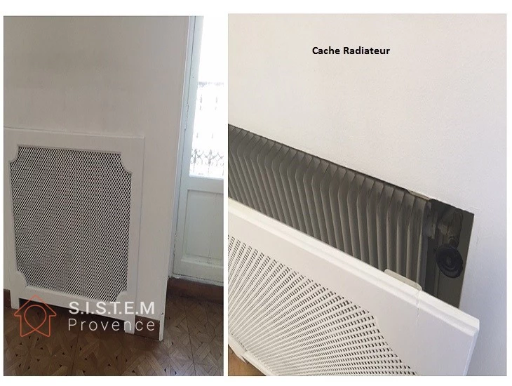 Installation d'une chaudière à condensation et cache radiateur au sein d'un appartement de 160 m2 à Aix en Provence