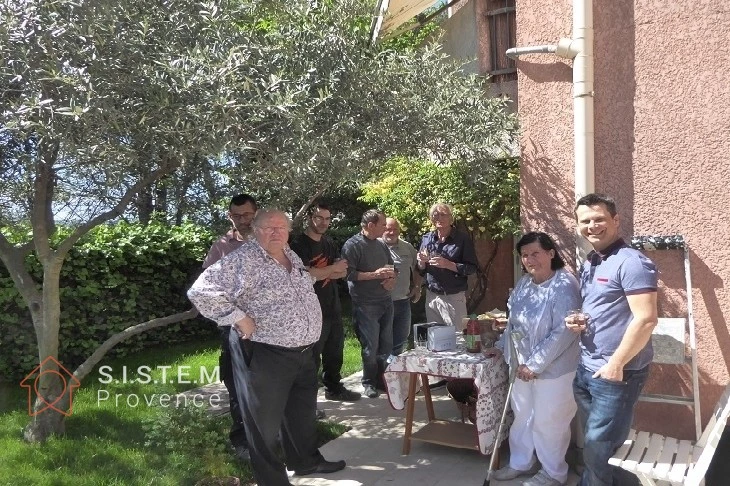 Inauguration de fin de travaux d'un appartement résidence Verte Coline à Aix en Provence